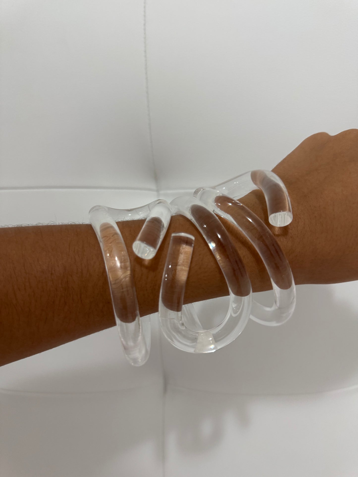 Lux transparent bangle